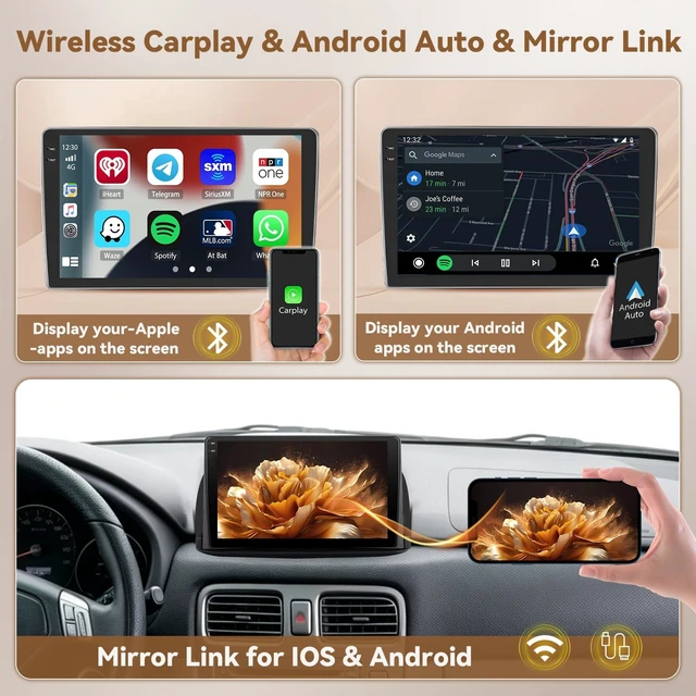 Alt view image 3 of 5 - 4+64G 9'' Android 15 Car Stereo for Subaru Forester 2004-2008