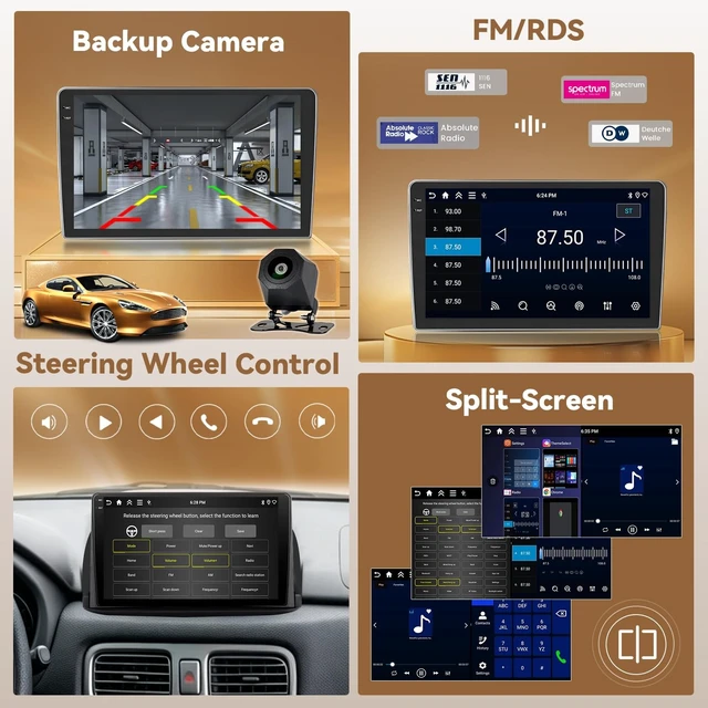Alt view image 5 of 5 - 4+64G 9'' Android 15 Car Stereo for Subaru Forester 2004-2008
