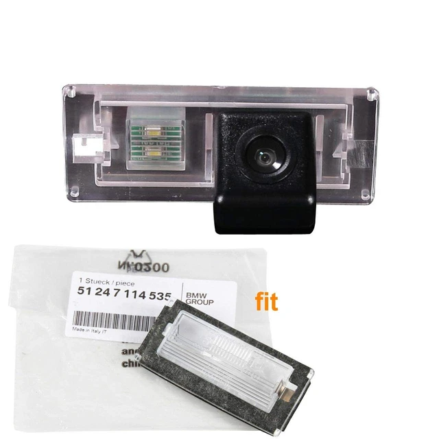 Alt view image 2 of 5 - Waterproof Car Rear View Backup License Plate Light Camera Night Vision for BMW E53 X5 E46 318 3er 316i 2003bj E46 310 330 2005Bj/X1 E84 F48/X3 F25/X4 F26/X5 E70 E70N F85 F15/X6 E71 E72 F16 F86