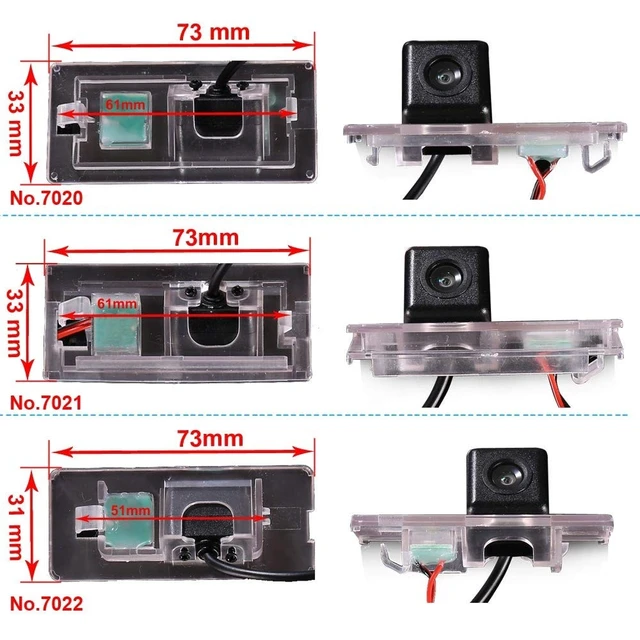 Alt view image 5 of 5 - Waterproof Car Rear View Backup License Plate Light Camera Night Vision for BMW E53 X5 E46 318 3er 316i 2003bj E46 310 330 2005Bj/X1 E84 F48/X3 F25/X4 F26/X5 E70 E70N F85 F15/X6 E71 E72 F16 F86