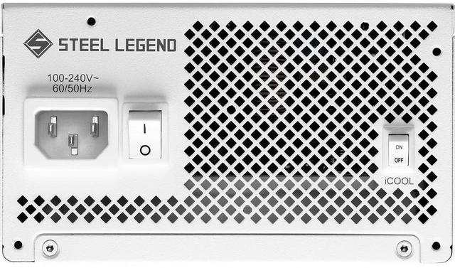 Alt view image 3 of 5 - ASRock Steel Legend White Edition SL-850GW 850W ATX 3.1 PCle 5.1 Full Modular 10 Years Warranty 135 mm FDB Fan iCOOL Intelligent Power Supply 80 Plus Gold Cybenetics Platinum 12V-2x6 Cable