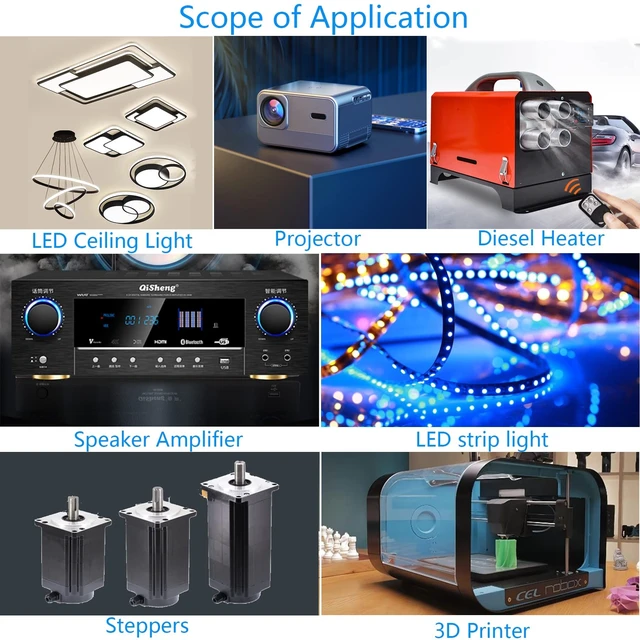 Alt view image 3 of 5 - 24V 25A 600W DC Switching Power supply Adapter PSU AC-DC 24Volt Industrial Transformer Converter 0-20/10amps LED drive Lamp Meter Electric Printer Heater Motor Pump Stereos Amplifier Fan SMPS 110V/220