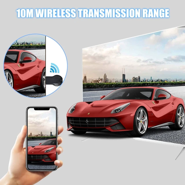 Alt view image 4 of 5 - HDMI Wireless Display Dongle Adapter - WiFi 4K&1080P Portable Transmitter, Streaming Media Video/Audio/File from Smartphone, Laptop to HDTV/Monitor/Projector Support Windows