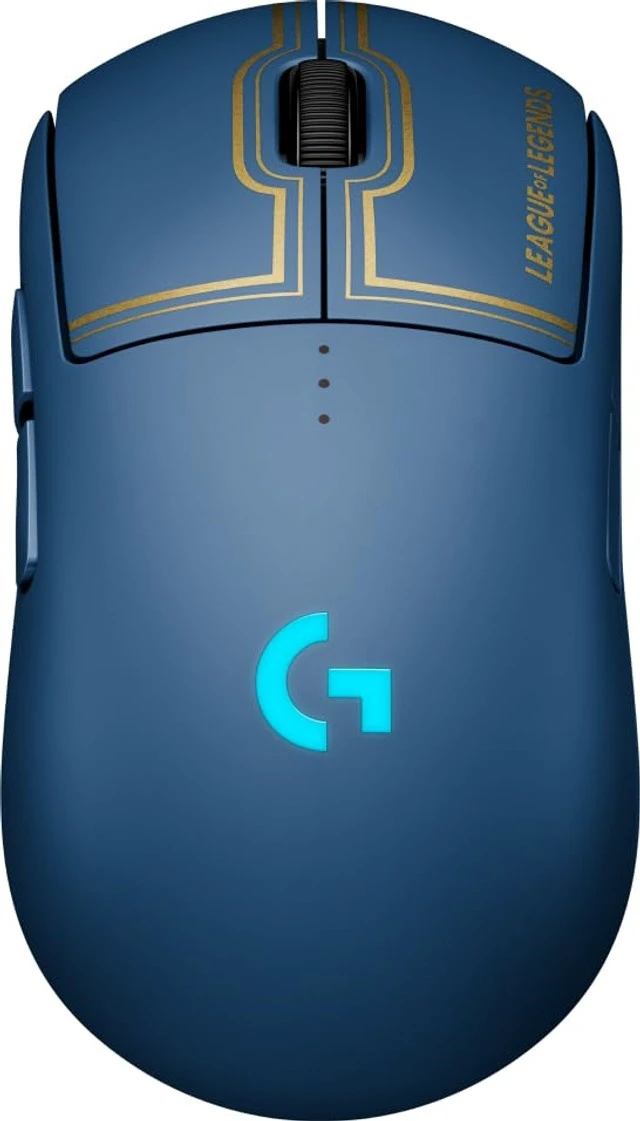 Alt view image 2 of 4 - Logitech G Pro Wireless Gaming Mouse - Lightspeed, Hero 25K Sensor, 25,600 dpi, RGB, 4-8 Customizable Buttons, Ambidextrous, Official League of Legends Edition - Blue (910-006451)