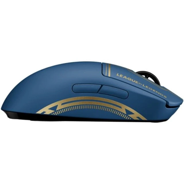 Alt view image 4 of 4 - Logitech G Pro Wireless Gaming Mouse - Lightspeed, Hero 25K Sensor, 25,600 dpi, RGB, 4-8 Customizable Buttons, Ambidextrous, Official League of Legends Edition - Blue (910-006451)