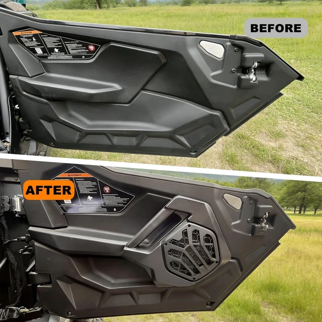 Alt view image 3 of 5 - POYEACO 2 pcs 6.5 inches Door Speaker Pods Fit for Polaris RZR PRO XP 2025+