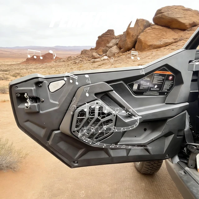 Alt view image 2 of 5 - POYEACO 2 pcs 6.5 inches Door Speaker Pods Fit for Polaris RZR PRO XP 2025+