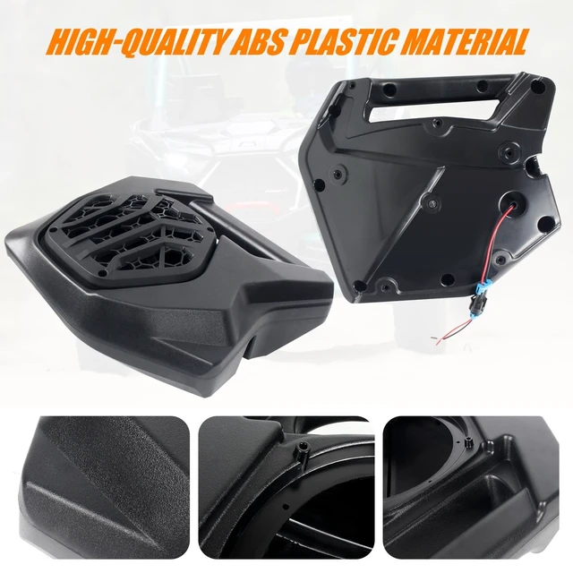 Alt view image 4 of 5 - POYEACO 2 pcs 6.5 inches Door Speaker Pods Fit for Polaris RZR PRO XP 2025+