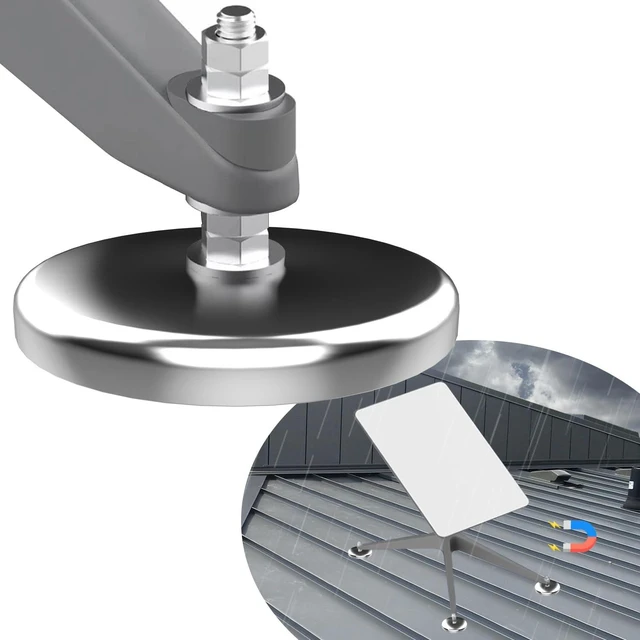 Main image of 600 pounds Magnetic roof Mount for starlink,Strong Neodyminum Round Magnet mounting kit for starlink V2(Gen2) Dish,Each Magnet with 150 pounds Pull-Force for starlink Antennas Internet kit Satellite