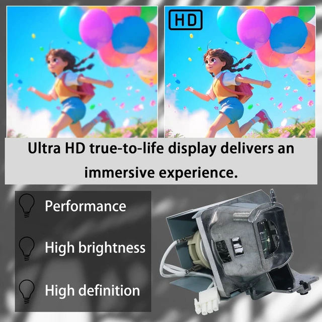 Alt view image 3 of 5 - SRZNJZ BL-FU240H SP.7G901GC01 Original Replacement Projector Lamp Bulb for OPTOMA HD15H HD27eH HD28B HD28E HD28HDR HD29He HD31UST HD145X HD146X DH334 DH351 with Housing