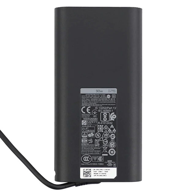 Alt view image 2 of 5 - 90W USB C Type C Laptop Charger fit for Dell XPS 13 Precision 3540 Latitude 5520 5400 3400 3500 5410 5430 7300 5550 5300 2in1,7400 2in1,7390 2in1,7200 2in1,0TDK33 AC Adapter Power Cord
