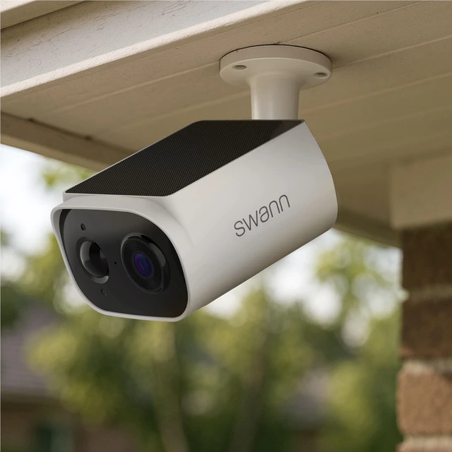 Alt view image 3 of 5 - Swann EVO Solar 2K Wireless Security Camera w 16GB Card - 2 Pack