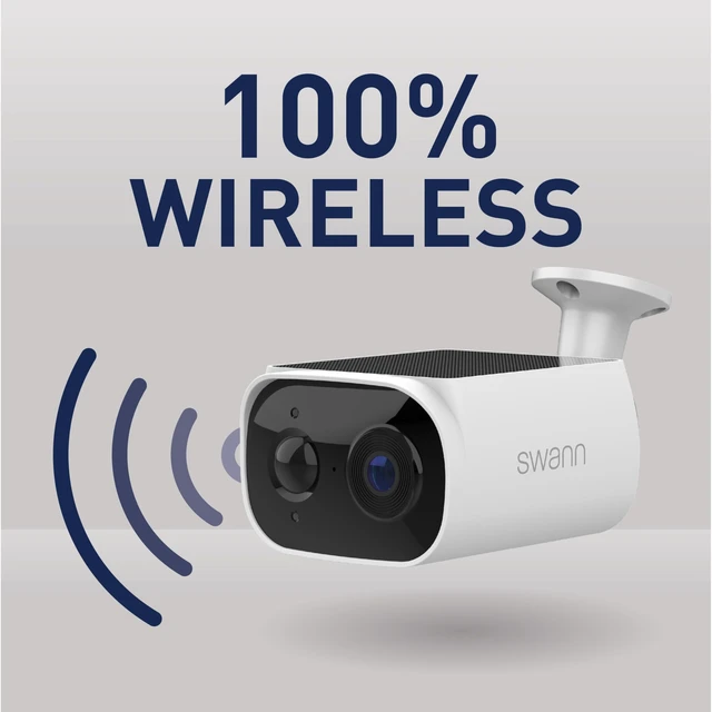 Alt view image 5 of 5 - Swann EVO Solar 2K Wireless Security Camera w 16GB Card - 2 Pack