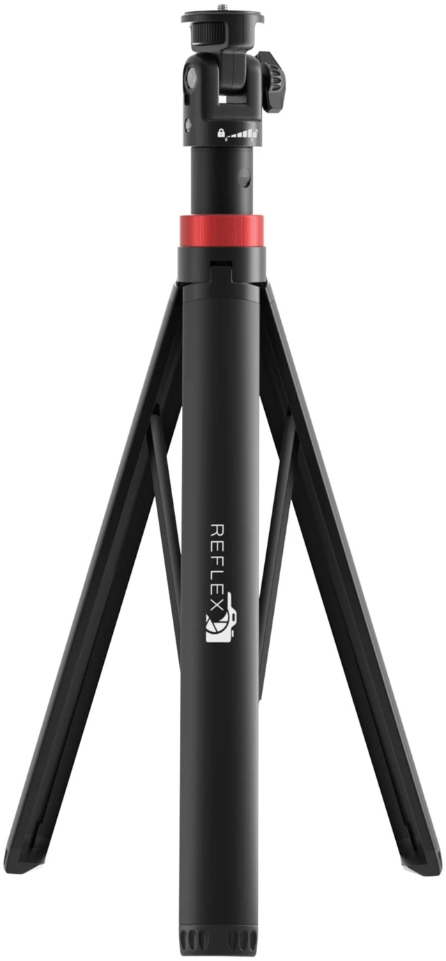 Main image of REFLEX CAMERA Lightweight Tripod Stand 76" Extendable Aluminum up to 190cm in Height, Lightweight & Portable with 1/4" Screw Thread 180 Rotation, Compatible with DSLR Camera, Lights & Smartphones