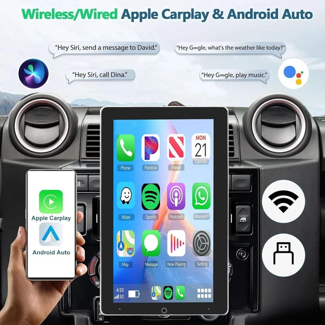 Alt view image 4 of 5 - Surakey Android 13 Car Radio Stereo for Chevy Tahoe Suburban 2007-2014, 10 inch Touch Screen Stereo, Head Unit w/Apple Carplay & Android Auto/GPS/Sat Nav/WiFi/Bluetooth/MirrorLink/Backup Camera 2+64G