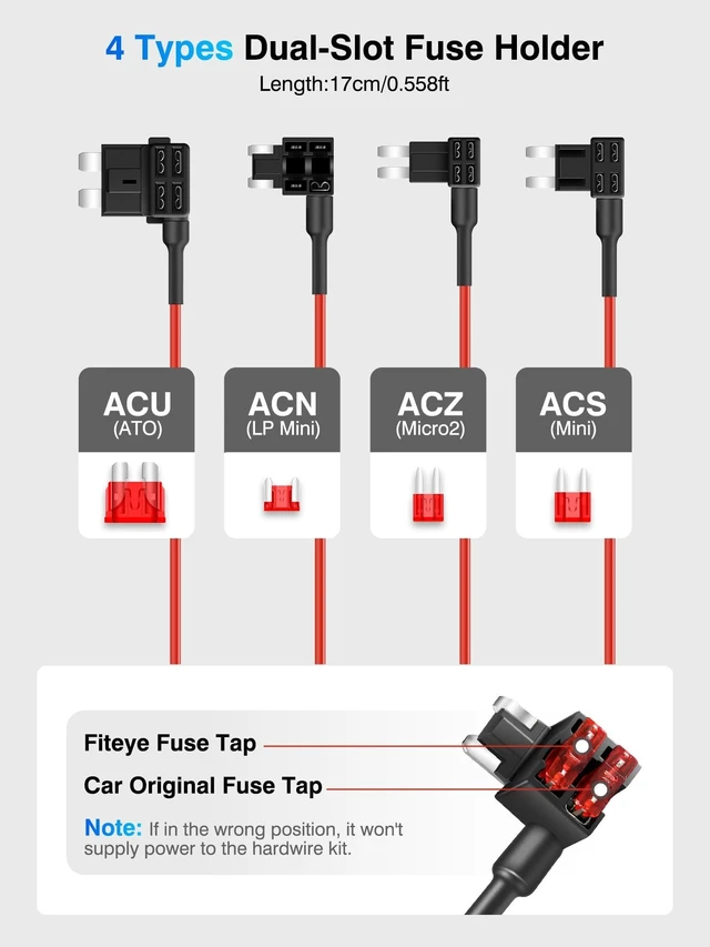 Alt view image 2 of 5 - Hardwire Kit for Dash Cam, 24/7 Parking Mode Type-C Cable