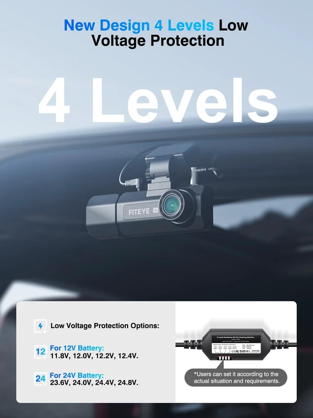 Alt view image 3 of 5 - Hardwire Kit for Dash Cam, 24/7 Parking Mode Type-C Cable