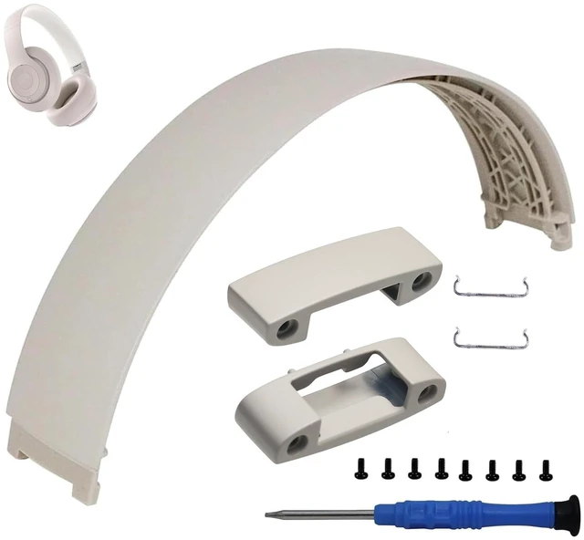 Main image of umvowuxa 2 Sets Studio Pro Headband Replacement Parts & Replacement Hinge Compatible with Beats Studio Pro and Studio 3 Headphones, Studio Pro Replacement Headband Metal Repair Parts (Sandstone)