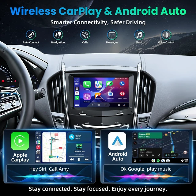 Alt view image 3 of 5 - Car Radio for Cadillac ATS XTS SRX CTS 2013-2019