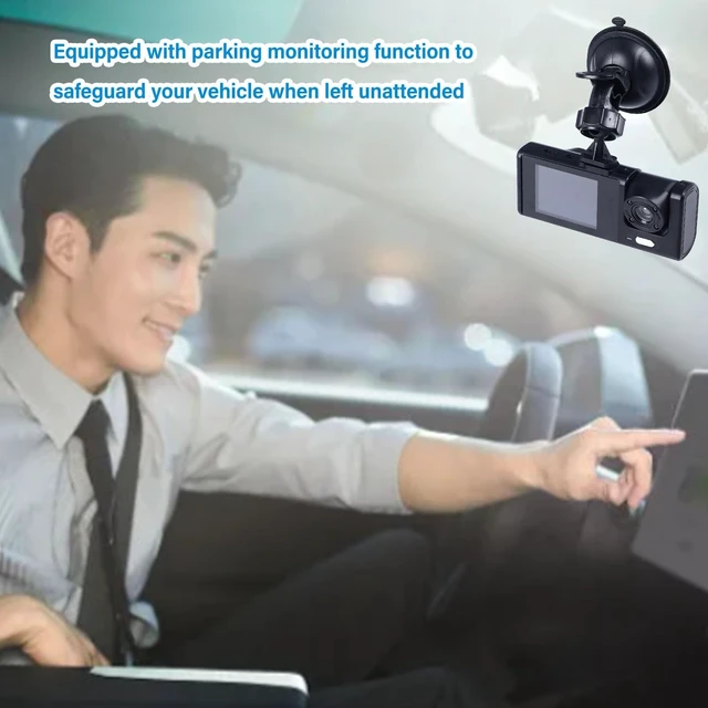 Alt view image 5 of 5 - Dash Camera for Car, Car Dash Cam 3 Channel Dash Cam 170 Front Viewing Angle Three Way Triple Car Camera Night Vision Parking Monitoring Driving Recorder