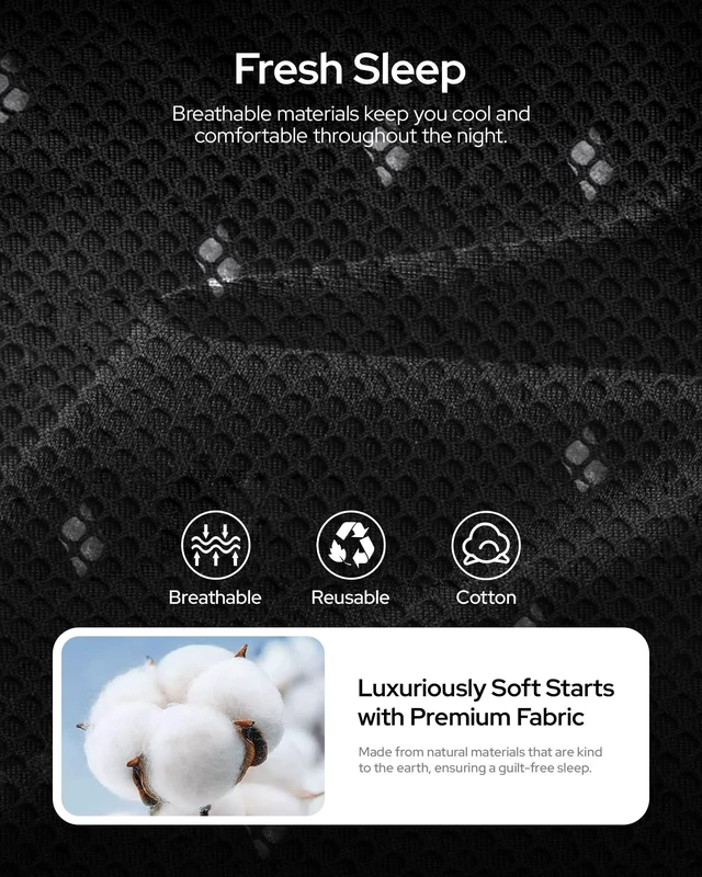 Alt view image 4 of 5 - MUSICOZY Bluetooth Sleep Mask Headphones for Side Sleepers