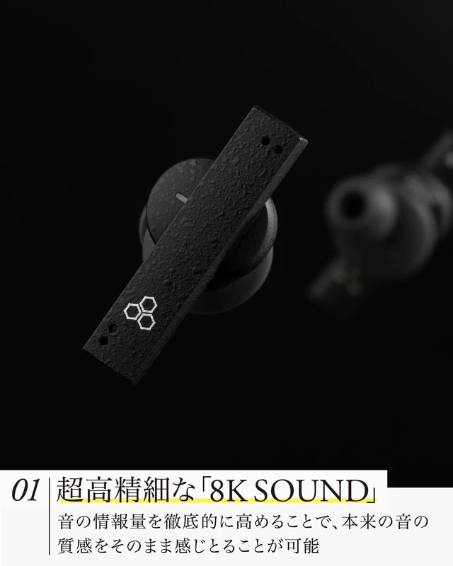 Alt view image 2 of 5 - Final ZE8000 Flagship TWS Empowered by 8K Sound/Bluetooth 5.2 / IPX4 Water Resistance/aptX Adaptive Supported/Snapdragon Sound Supported/Suitable for Music & Sport (Black)