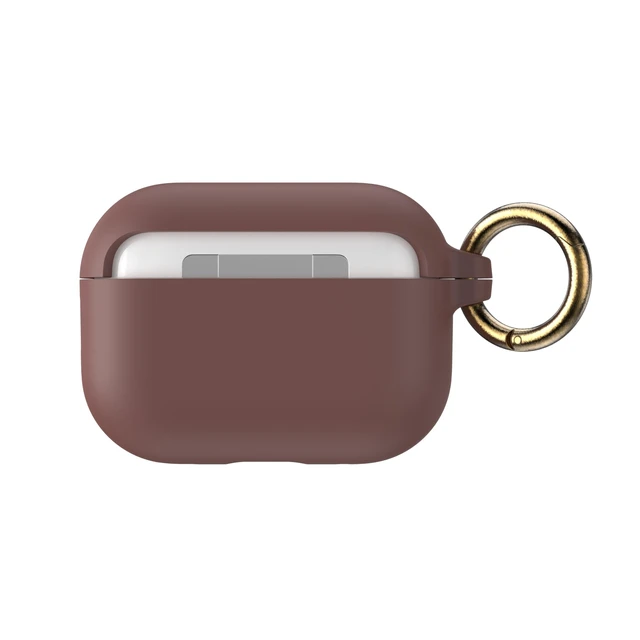 Alt view image 5 of 5 - Speck AirPods Pro Case - for Apple AirPods Pro 1st Gen & AirPods Pro 2nd Gen - Durable Soft-Touch Coating with Carabiner Attachment - Presidio Salted Caramel/Pale Yellow