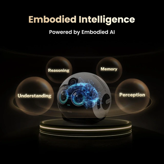 Alt view image 2 of 5 - Enabot EBO Max AI Robot Camera: GPT-5 & AI-Agent Powered Family Companion