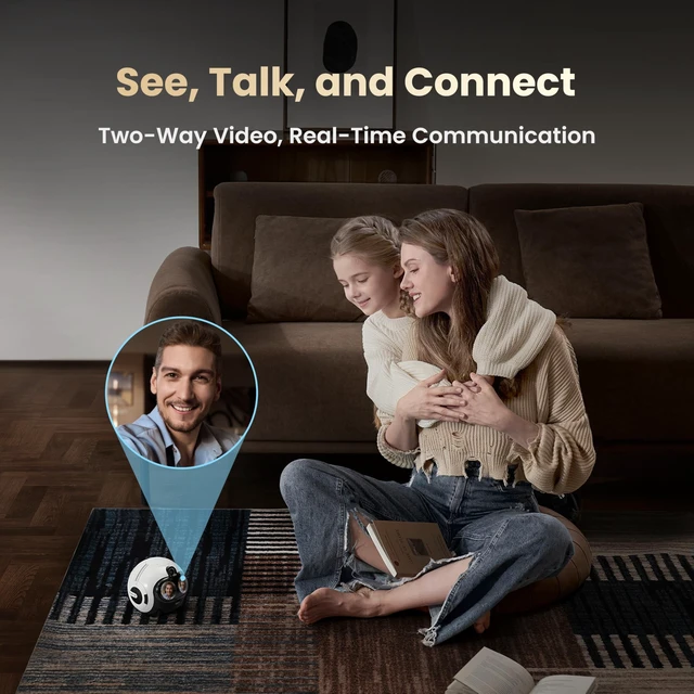 Alt view image 5 of 5 - Enabot EBO Max AI Robot Camera: GPT-5 & AI-Agent Powered Family Companion