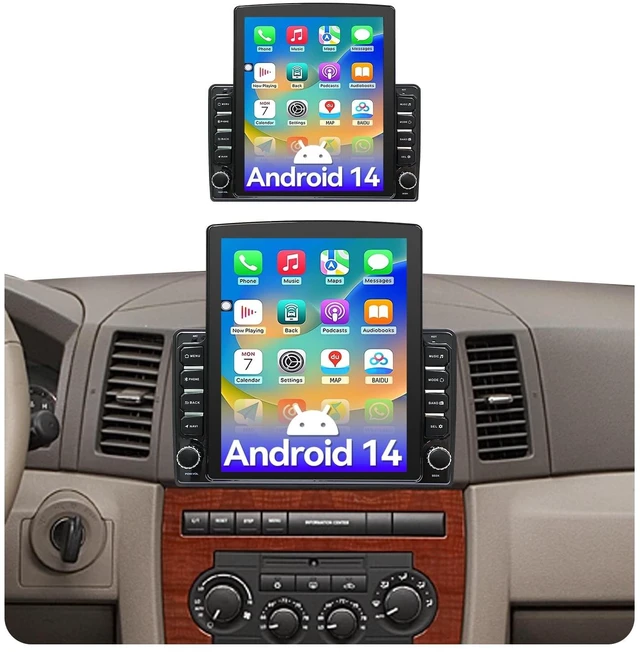 Main image of 9.7 Inch Android 14 Car Radio Stereo Compatible with Dodge Ram 1500/2500/3500 2006 2007 2008 Upgrade with Wireless Carplay&Android Auto, GPS/SWC/Backup Camera