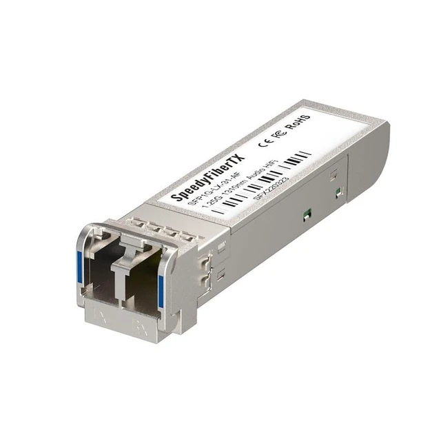 Alt view image 2 of 4 - SpeedyFiber Hi-End Audiophile Fiber Optic Kit (2-Pack 1G LX SFP Modules & 1x 10m Corning SMF-28 Ultra LC/UPC Cable) Optical Isolation for Roon Core NAS DAC Audio Switches, MSA Compliant