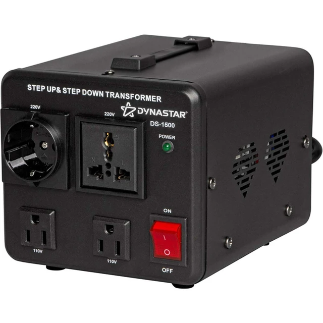 Alt view image 4 of 5 - Dynastar Step Up & Step Down Voltage Converter and Transformer, 110-220 to 220-240 Volts; Heavy Duty, Extra Durable Lifetime Coil, 5-Year-Warranty, 1500 Watts