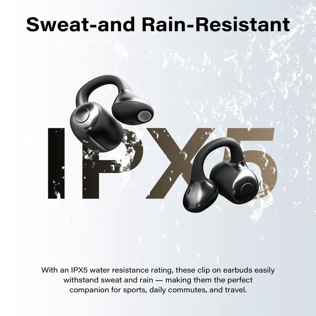 Alt view image 5 of 5 - VBSimas Open Ear Clip-on Earbuds,Three Audio Modes,5.2g Light Comfort
