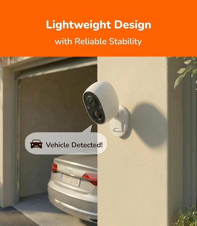 Alt view image 2 of 5 - SensForge 2.5K Indoor Outdoor Battery Camera Lite, Dual-Band WiFi, Smart AI Human & Pet Detection, microSD Card Compatible, Spotlight Color Night Vision, Magnetic Mount, Optional AI + Storage Upgrade
