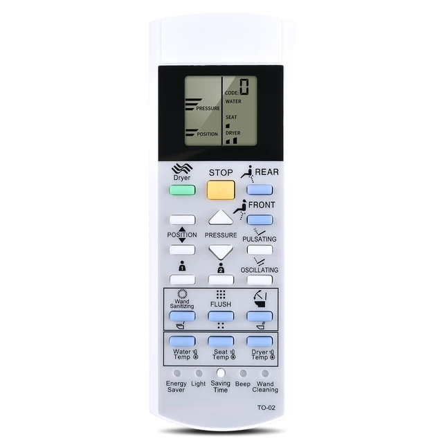 Alt view image 5 of 5 - Rankle Memory Replacement Remote Control for TOTO S400 THU9179 500 600 MS950CG MS950 SW563 SW564 THU9018 MS950C MS990CGR MS990CG Washlet Bidet Toilet Seat