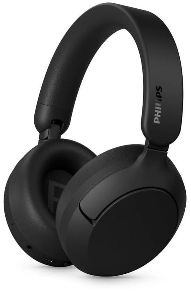 Main image of Philips TAH6000 Wireless Over-Ear Bluetooth Headphones with Adaptive ANC, 80H Playtime (50H ANC), Dynamic Bass - Black