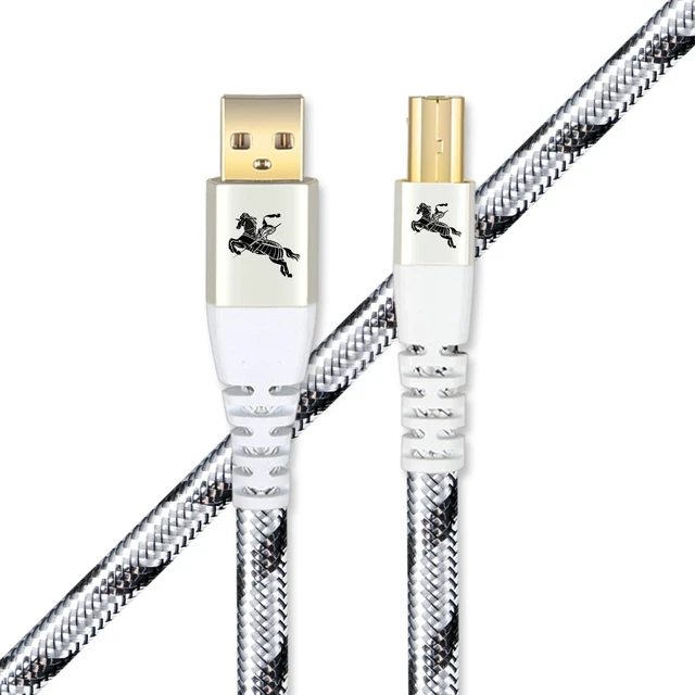 Main image of Impeto Audiophiles USB Printer Cable, USB-A to USB-B Printer Cable 2.0, HiFi DAC Type-A to Type-B OTG Audio Cable, Data Cable Digital Cable 4.9ft/1.5M