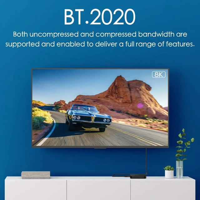 Alt view image 3 of 5 - BIFALE 8K Fiber Optic HDMI Cable 25ft, HDMI 2.1 Cable Support 8K@60Hz,4K@120Hz, 48Gbps, Dynamic HDR 10, eARC, Dolby Vision, HDCP2.2, 4:4:4, Compatible with Apple TV, Roku, Projector, Xbox, PS5