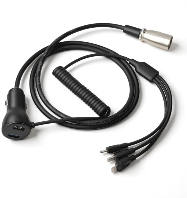 Main image of BONKZEBU Wheelchair USB Charging Cable 3 in 1 Multi Device Fast Charging Adapter Cord Universal Compatibility for Motorcycle Bike Boat Camping Outdoors Travel Universal Charging Cable