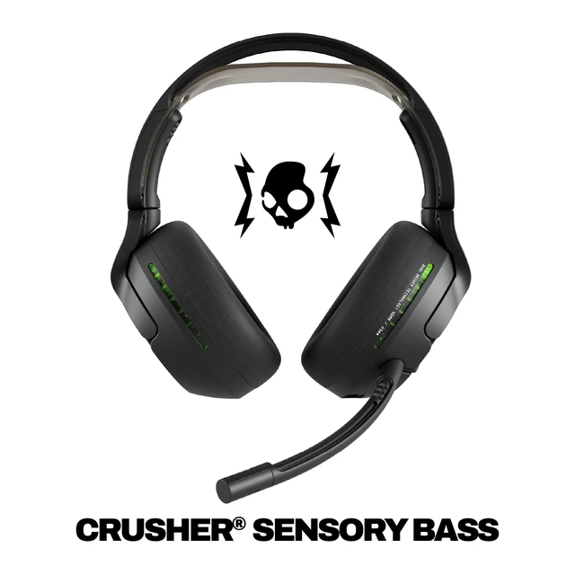Alt view image 2 of 5 - Skullcandy Crusher PLYR 720 Wireless Gaming Headset - Digi-Black Xbox