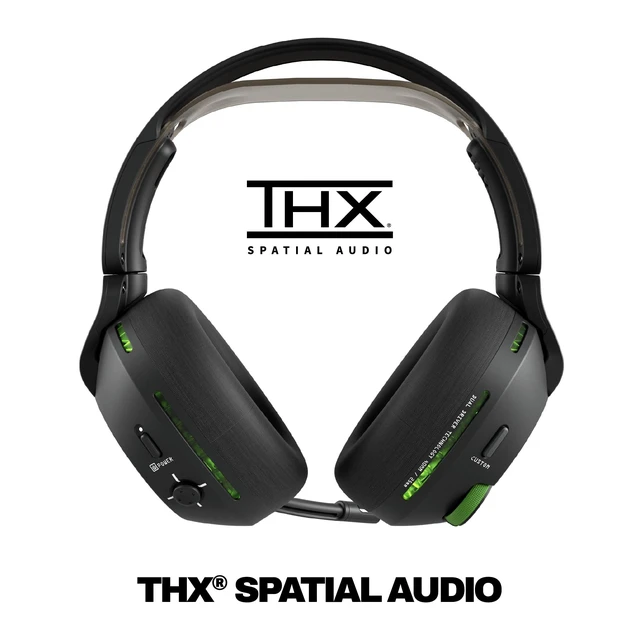 Alt view image 4 of 5 - Skullcandy Crusher PLYR 720 Wireless Gaming Headset - Digi-Black Xbox