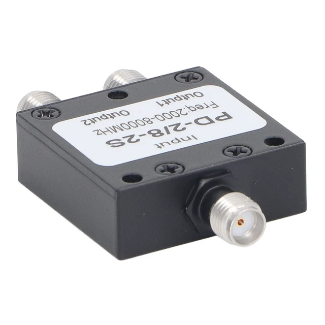Alt view image 2 of 5 - ViaGasaFamido 2 Way SMA Power Splitter 2-8GHz Low Insertion Loss High Isolation RF Divider for Antenna System and RF Measurement Components with Easy Connection