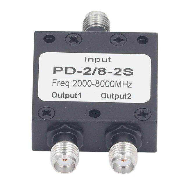 Alt view image 3 of 5 - ViaGasaFamido 2 Way SMA Power Splitter 2-8GHz Low Insertion Loss High Isolation RF Divider for Antenna System and RF Measurement Components with Easy Connection