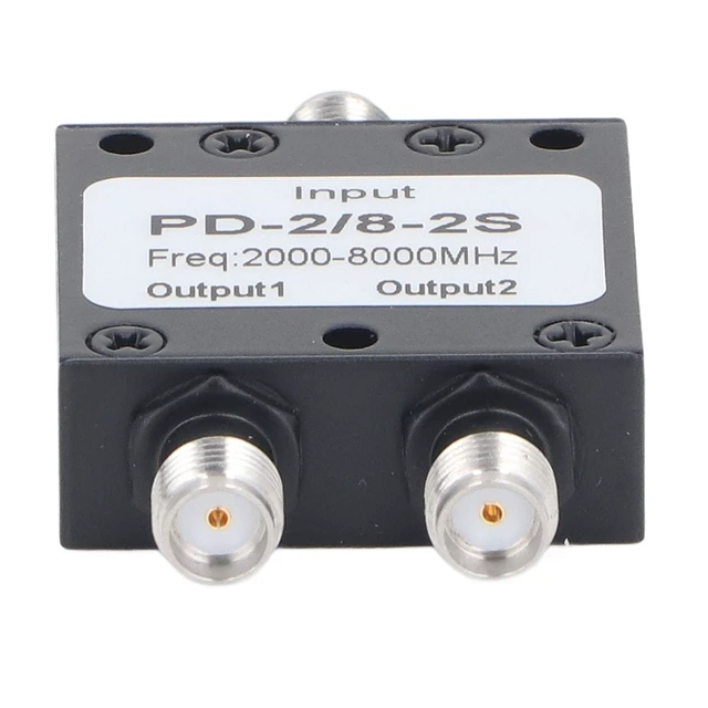 Alt view image 5 of 5 - ViaGasaFamido 2 Way SMA Power Splitter 2-8GHz Low Insertion Loss High Isolation RF Divider for Antenna System and RF Measurement Components with Easy Connection