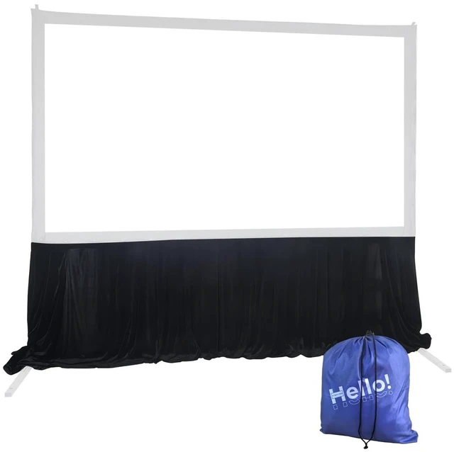 Main image of SCREEN PRO 100"-144" Fast Fold Screen Skirt, Wrinkle-Free, Quick Install
