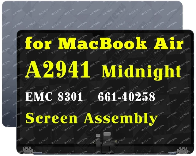 Main image of MVCTOYH Replacement for MacBook Air M2 A2941 2023 LCD Assembly Midnight