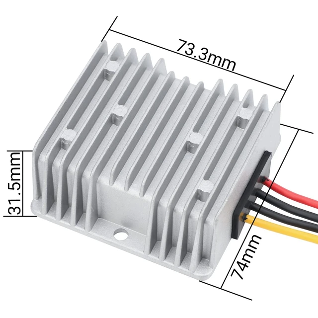 Alt view image 4 of 5 - DROK 5V to 12V Step Up Converter - Waterproof DC Boost Converter 5V-11V to 12V, Voltage Regulator 10A 120W Power Supply for Solar Panels