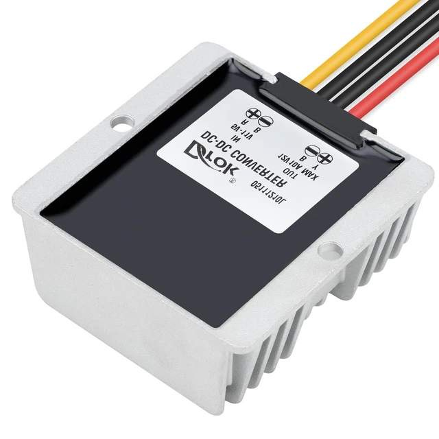 Alt view image 5 of 5 - DROK 5V to 12V Step Up Converter - Waterproof DC Boost Converter 5V-11V to 12V, Voltage Regulator 10A 120W Power Supply for Solar Panels