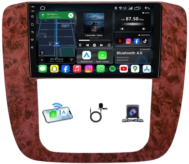 Main image of 8CORE 4+64G Car Radio for 2007-2013 Chevy Silverado Tahoe Suburban