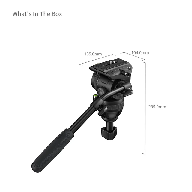 Alt view image 5 of 5 - SMALLRIG Heavy Duty Video Tripod Head with 4-Step Pan/Tilt Damping